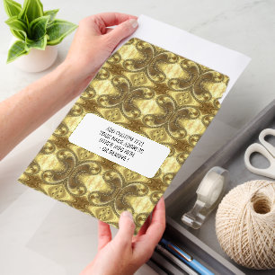 Personalized Shiny Gold Envelope Mailers