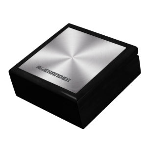 Personalized Shiny Metallic Texture Image Gift Box