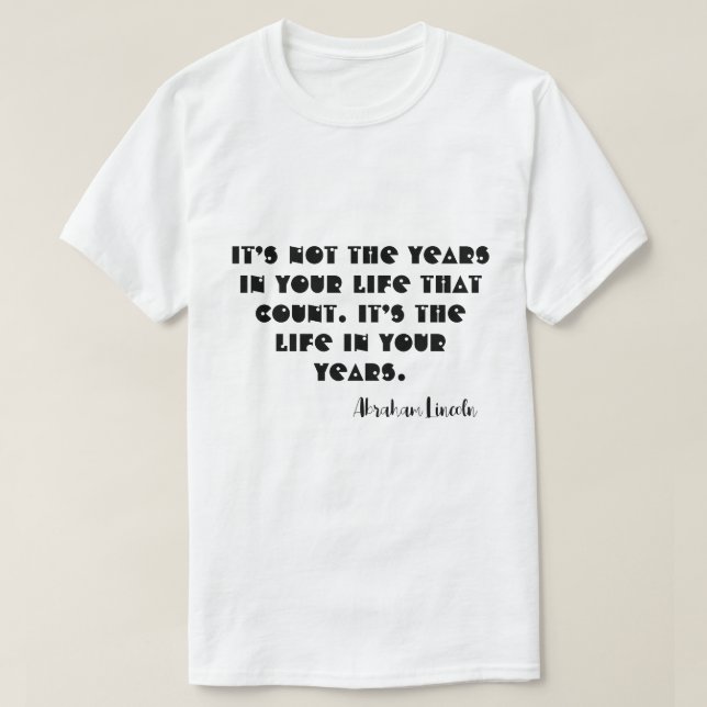 Personalized shirt Abraham Lincoln word (Design Front)