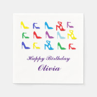 Personalized "Shoes" Paper Napkins