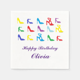 Personalized "Shoes" Paper Napkins