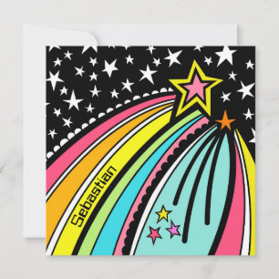 Personalized Shooting Star Birthday Invitation