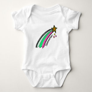 Personalized Shooting Star Space Baby Bodysuit
