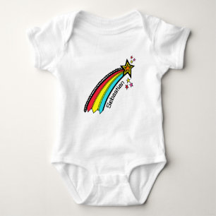 Personalized Shooting Star Space Baby Bodysuit