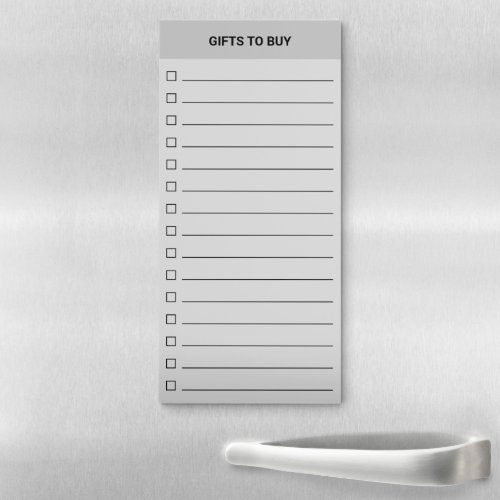 Personalized Shopping List Magnetic Notepad