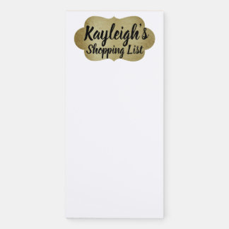 Personalized Shopping List Magnetic Notepad