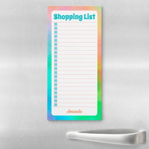 Personalized Shopping List To Do List Notepad   