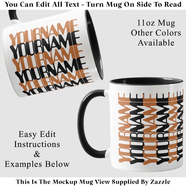 Personalized Short Custom Name Brnt Hidden Message Mug (Creator Uploaded)