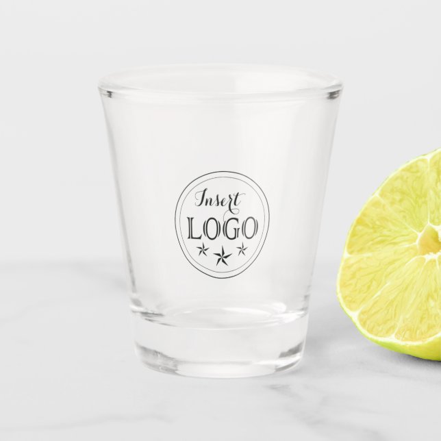Personalized Shot Glass with Custom Logo Design (Front)