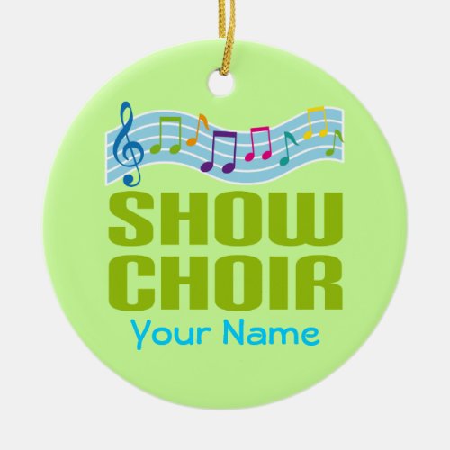 Personalized Show Choir Music Ornament