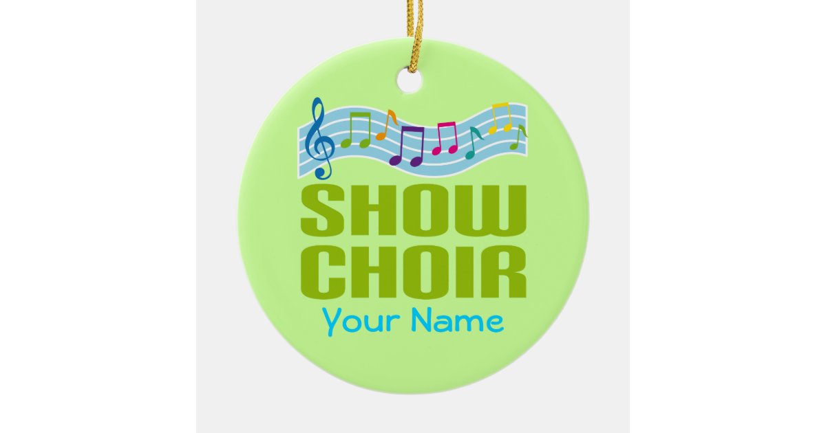 Personalized Show Choir Music Ornament | Zazzle