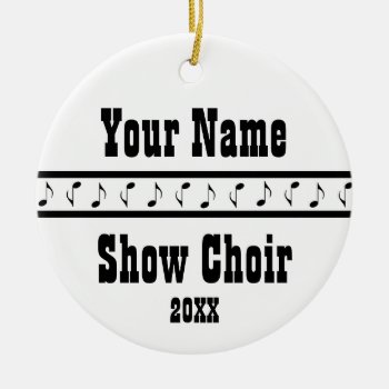 Personalized Show Choir Music Ornament Keepsake by madconductor at Zazzle