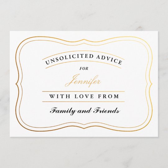 Personalized Shower Advice Cards Bride Or New Mom Zazzle Personalized Shower Advice Cards Bride Or New Mom