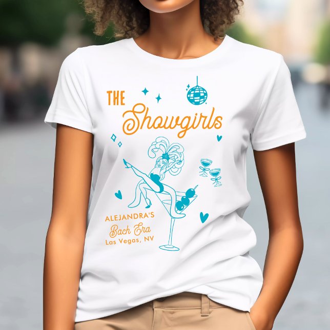 Personalized Showgirl Bridal Party Bachelorette  T-Shirt (Creator Uploaded)