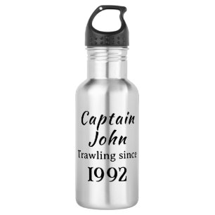 Personalized Shrimper's Stainless Steel Water Bottle