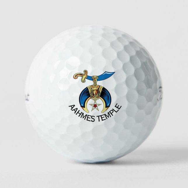 Personalized Shrine Temple Golf Balls (Front)