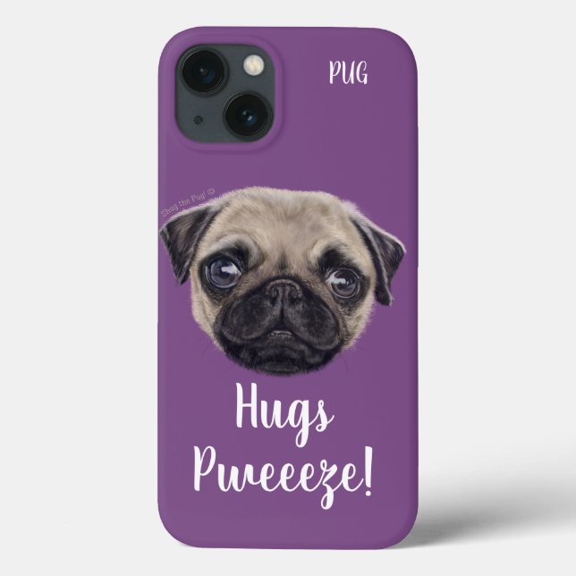 Personalized Shug The Scottish Pug Case-Mate iPhone Case (Back)