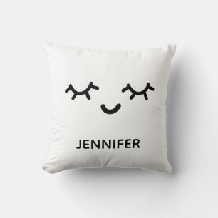 Personalized shut eye cute eyelash pillow
