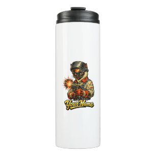 Personalized Siamese Cat Welder Thermal Tumbler