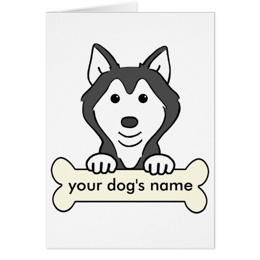 Personalized Siberian Husky Cards (Front)