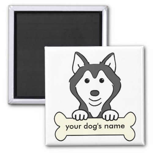 Personalized Siberian Husky Magnet