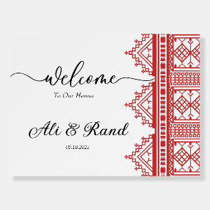 Personalized Sign For Palestinian Arab Wedding