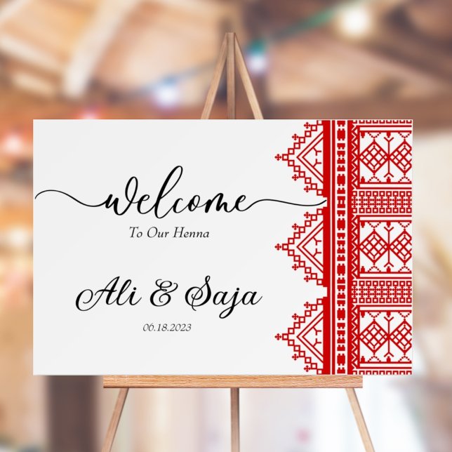 Personalized Sign For Palestinian Arab Wedding (Creator Uploaded)