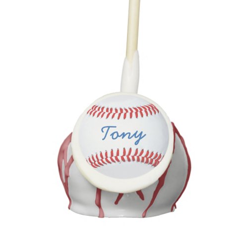 Personalized Signature Baseball Party Theme Ideas Cake Pops