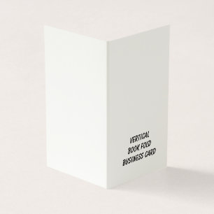 Personalized Signature Cream Folded Business Card