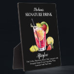 Personalized Signature Drink Rum Vodka Lemonade Plaque<br><div class="desc">Elevate your wedding bar with our customizable Signature Drink Sign – a stunning blend of elegance and functionality that makes a perfect addition to your cocktail hour decor. Crafted with premium materials and professionally designed, this beautiful bar sign showcases your personalized cocktail menu in style – whether you're featuring classic...</div>