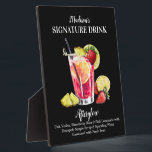 Personalized Signature Drink Rum Vodka Lemonade Plaque<br><div class="desc">Elevate your wedding bar with our customizable Signature Drink Sign – a stunning blend of elegance and functionality that makes a perfect addition to your cocktail hour decor. Crafted with premium materials and professionally designed, this beautiful bar sign showcases your personalized cocktail menu in style – whether you're featuring classic...</div>