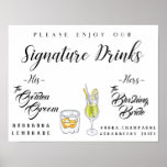 Personalized Signature Drink Sign<br><div class="desc">The work is done for you! Just fill in the blanks of your drink name and ingredients! Congratulations and enjoy!</div>