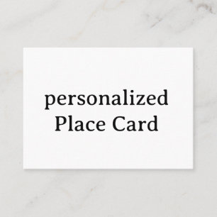personalized Signature Matte 3.5" x 2.5" Place Card