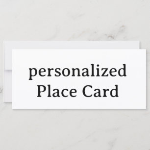 personalized Signature Matte 4" x 9" Flat Card