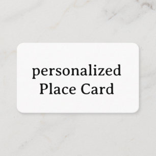personalized Signature Matte Flat 3.5" x 2.0" Place Card