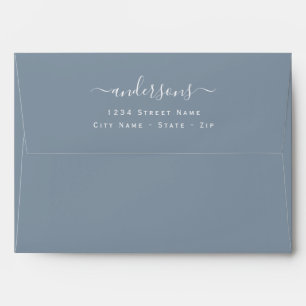 Personalized Signature Script Modern Envelope