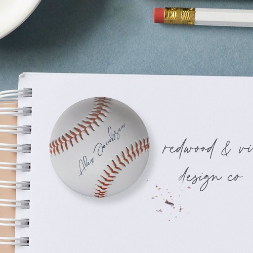 Personalized Signed Baseball Eraser