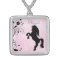 Personalized Silhouette Horse and Flowers