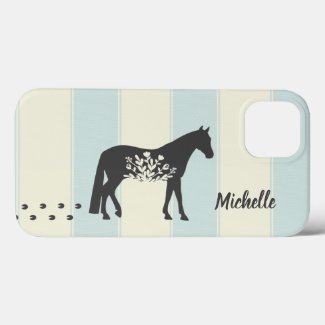 Personalized Silhouette Horse Country Farm Case-Mate iPhone Case