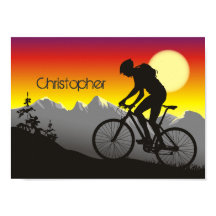 Personalized Silhouette Mountain Bike