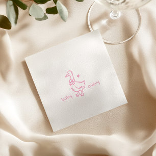 Personalized Silly Goose Baby Shower Baby Shower Napkins