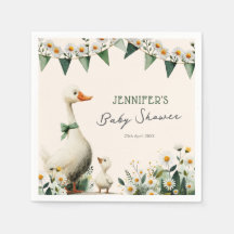Personalized Silly Goose Baby Shower Napkins