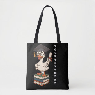 Personalized Silly Goose Graduation Tote Bag