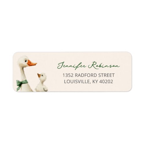 Personalized Silly Goose Return Address Labels