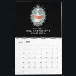 Personalized Silly Goose Teacher Club Classroom Calendar<br><div class="desc">Keep track of a bustling school year with our adorable Silly Goose Teacher Club Calendar! The charming cover proudly displays the "Silly Goose Teacher Club" text, ready to be personalized with your school's name. Open to any month and be greeted by the delightful sight of our whimsical goose illustration—complete with...</div>