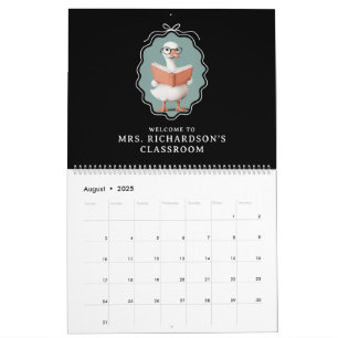 Personalized Silly Goose Teacher Club Classroom Calendar