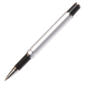 Personalized Silver Aluminum Promo Rollerball Pen (Front)