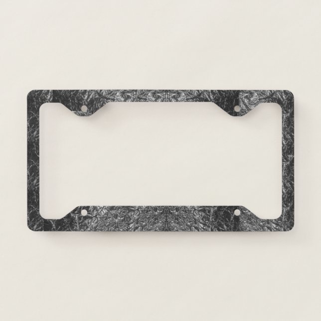 Personalized Silver Elegant  License Plate Frame (Front)