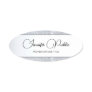 Personalized Silver Glitter Calligraphy Template Name Tag