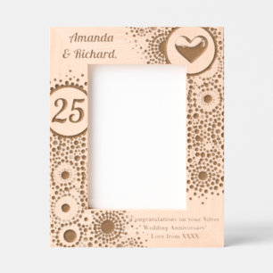 Personalized Silver Jubilee  Engraved Frames